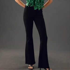 Anthropologie The Icon Flare Jeans by Pilcro Low-Rise  Black Size 27